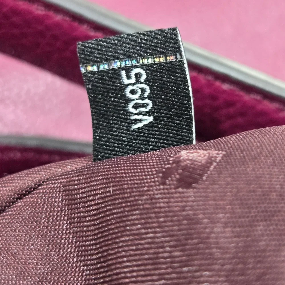 Kate Spade Mulberry Street Vivian Leather Hobo Bag Burgundy Shoulder Crossbody